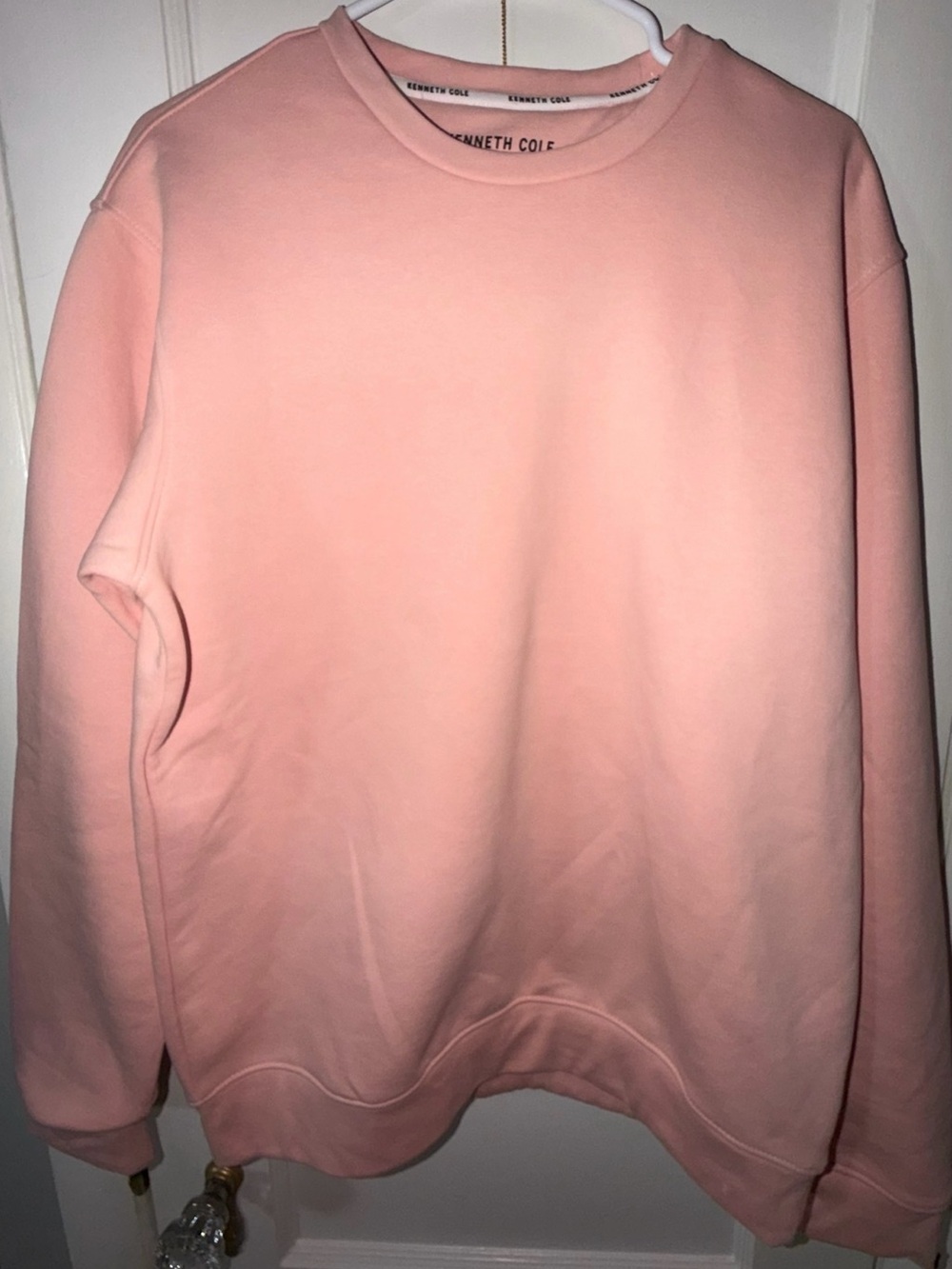 Kenneth Cole Soft Pink Crewneck Sweatshirt Sz M